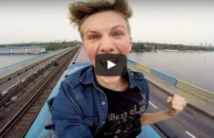 18-letni Youtuber z Ukrainy wskoczył na jadący pociąg!
