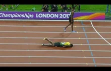 Dramat Usaina Bolta nagrany na żywo przez kibica na stadionie