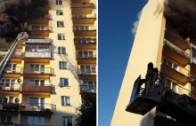 HORROR w Łodzi! Poparzony mężczyzna stał na balkonie