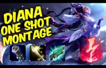 Diana ONE SHOT montage - league of legends