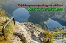 Najniebezpieczniejszy fragment szlaku na Mięguszowiecką Przełęcz pod Chłopkiem.