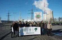 Relacja z protestu polskich ekologów w obronie niemieckiej elektrowni jądrowej