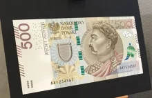 Do obiegu trafi nowy banknot o nominale 500 zł.