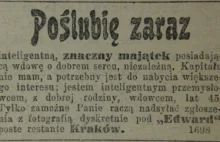 Poślubię zaraz znaczny majatek