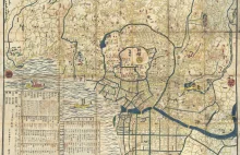 Japońska mapa Tokio z 1848
