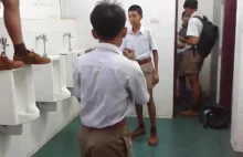 Bójka w tajskiej szkole.