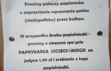 "Prosimy kupić paprykarz". Blokowa wojna z palaczami i niedopałkami w Lubilnie