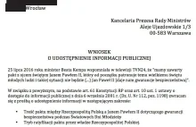 Beata Kempa mówi o pakcie z JP2, śmieszek składa wniosek o informację publiczną