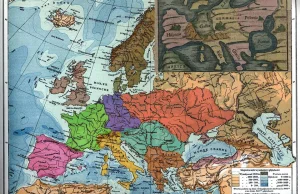 Średniowieczna mapa z wielką Polską - Wspaniała Rzeczpospolita
