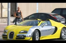 Kierowca Ubera podjeżdża pod klientów w Bugatti