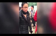 Roadrage w Chinach (atak mężczyzny na dwie kobiety)