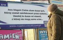 Modlitwy na billboardach na ulicach Lublina
