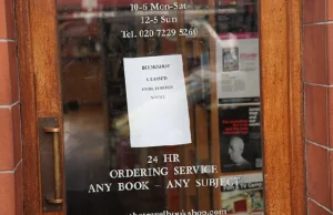 Księgarnia z "Notting Hill" zamknięta
