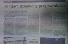 Policjant uziemiony przy zwłokach