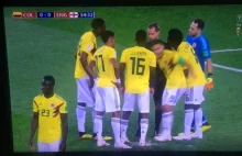 Kolumbia - Anglia - ciekawa zagrywka Kolumbijczyków