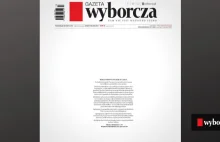 Gazeta Wyborcza wspiera Acta 2.0, apeluje o poparcie dyrektywy.