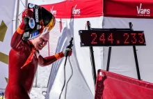 Nowy rekord Polski w prędkości zjazdu na nartach - 244 km/h!