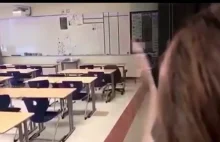 Nauczycielka w liceum przyłapana przez uczniów na wciąganiu koksu w klasie