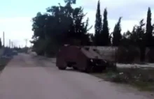 Czołg domowej roboty stworzony przez syryjskich rebeliantów