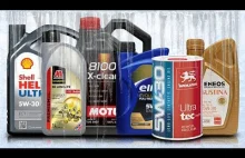 Olej 5W30 C3 Test Zimna -30°C Shell 5W30, Valvoline 5W30, Fuchs 5W30, Elf...