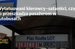 Wytatuowani kierowcy–sataniści, czyli co przeszkadza pasażerom w autobusach