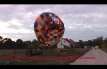 Awaryjne lądowanie balonu we Włocławku na ul Skalnej