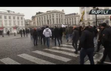 Protesters rally in Brussels against UN migration pact...
