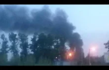 Pożar w Sochaczewie, zakład Boryszew. 21.06.2017
