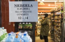 Zakaz handlu w niedzielę. W kość dostają małe sklepy