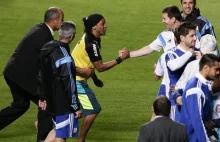 MŚ: sobowtór Ronaldinho na treningu Argentyny