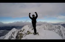 Tatry - podejście na Zadni Granat - zejście lawiny