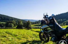 Bieszczady motocyklem - Yamaha TDM 850 - Szeroką Drogą