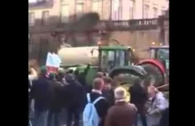 Tak protestuje się we Francji ( walka gówno-wozem