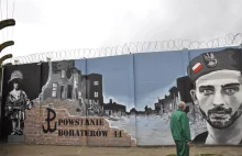 Powstańczy mural w zakładzie karnym