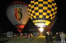 Prezentacja nocna balonów w Stalowej Woli