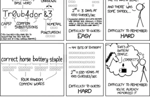 Jak tworzyć hasła łatwe do zapamiętania oraz trudne do złamania przez komputer.