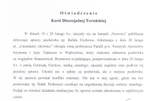 Oświadczenie Kurii w sprawie pochówku w Wąbrzeźnie