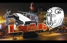 Roztrzaskałem drona przez... ciężarówkę Coca-Coli! [WIDEO]