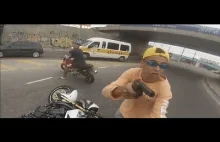 Koleś kradnie motocykl. Spotyka go szybka karma