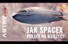 Jak SpaceX poleci na księżyc, Starship i Falcon Super Heavy.