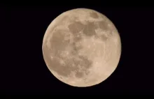 Zoom na księżyc aparatem z przybliżeniem optycznym x85