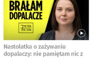 7 metrów pod ziemią: Brałam dopalacze