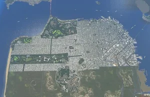 Jeden z fanów gry Cities Skylines odtworzył San Francisco w skali 1:1