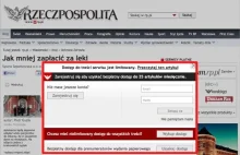 Rzeczpospolita wprowadza od dziś opłaty za dostęp do portalu rp.pl