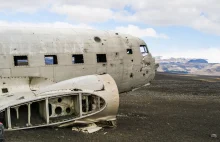 Niesamowity wrak samolotu DC-3 na Islandii