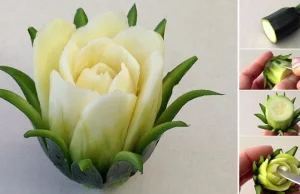 Jak zrobić różę z cukinii [Film instruktażowy]