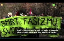 "Krwawy" protest na granicy słoweńsko-chorwackiej