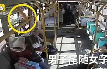 Spostrzegawczy kierowca autobusu przyłapał kieszonkowca na gorącym uczynku