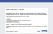 Facebook wymusza przesłanie skanów dokumentów
