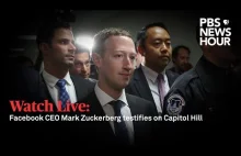 Livestream z przesłuchania Marka Zuckerberga